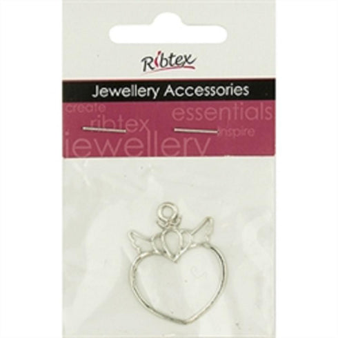 AussieSuperStore Jewellery Making Supplies JF Laser Heart Charm JF Laser Heart Charm | Jewellery Making Findings | Jewellery Making Supplies 9323823205140 CHM1907
